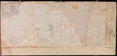 Study of Figures (verso) by Michelangelo Buonarroti